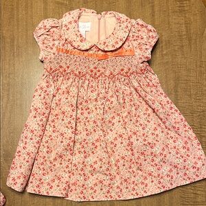 Floral peach  Baby Dress